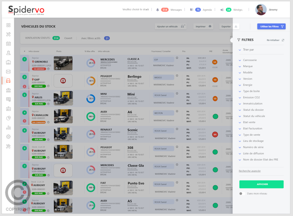 screenshot of Spider VO